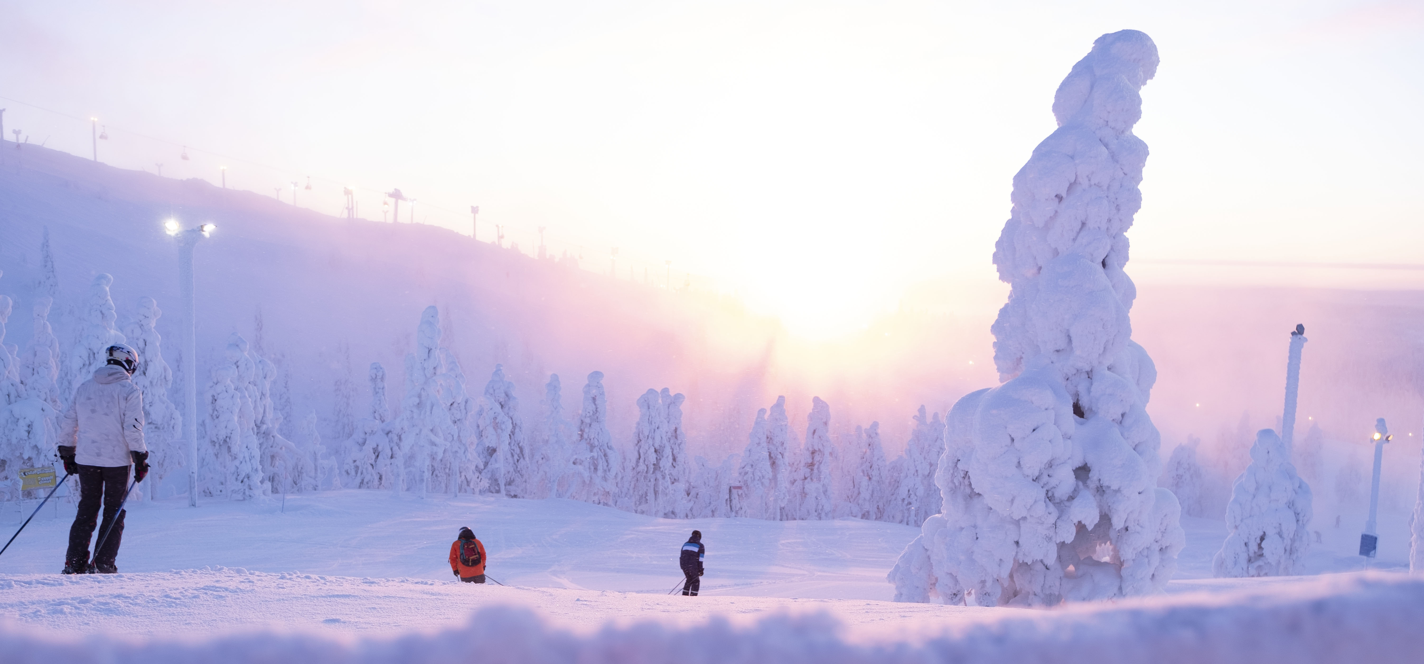 Skiing in Lapland