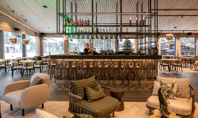 Santa's Wilderness Hotel Kieppi bar and lounge